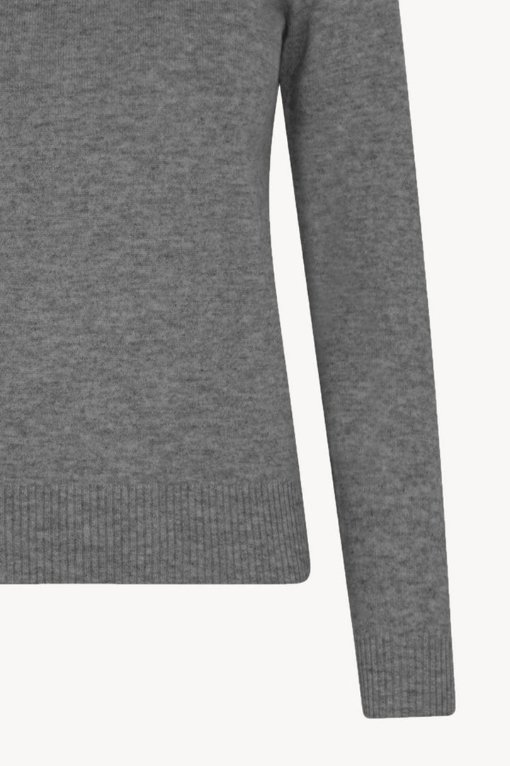 Dolcevita in Maglia Rasata in Puro Cashmere Derby