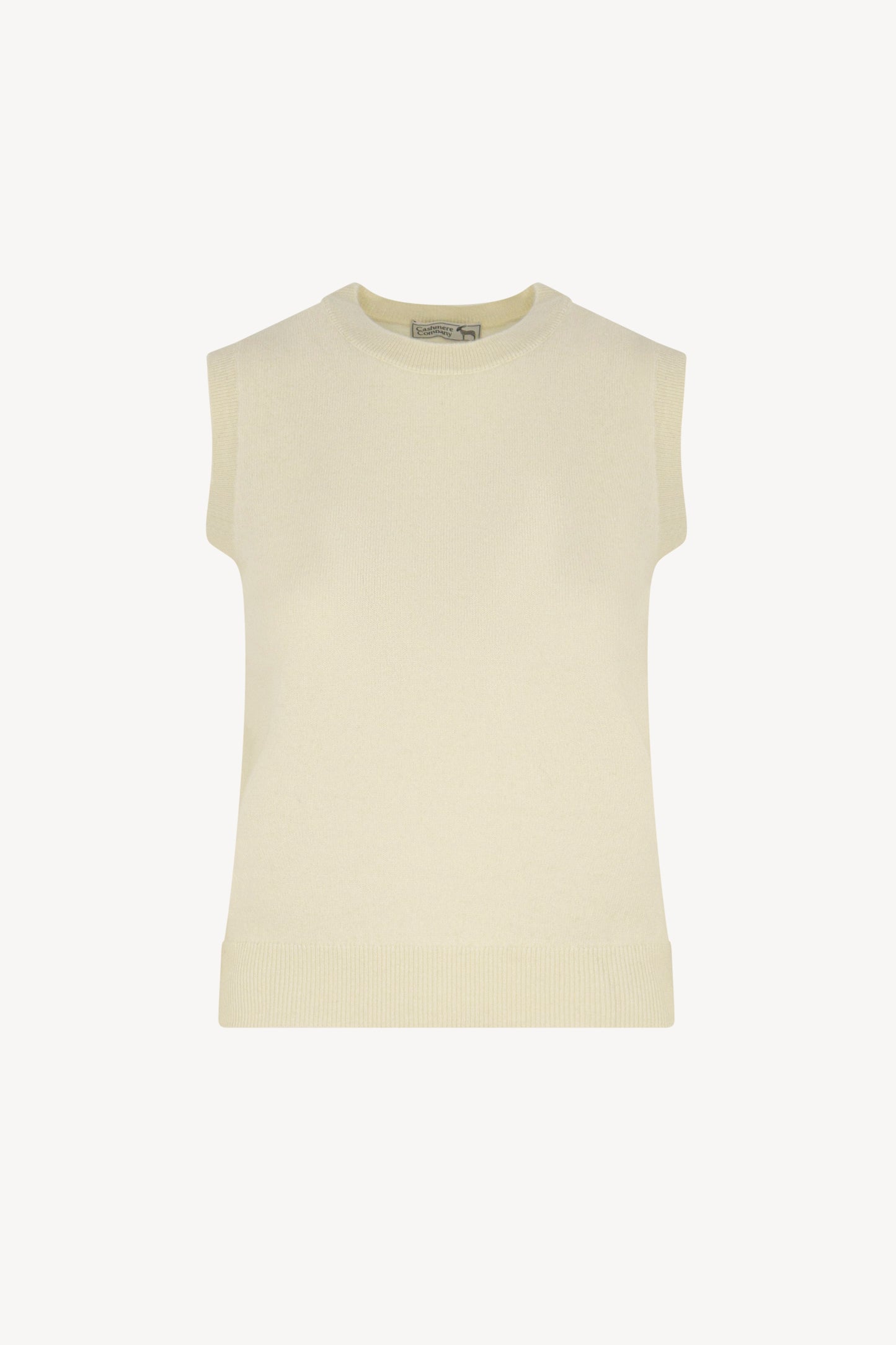 Girocollo senza maniche Puro Cashmere