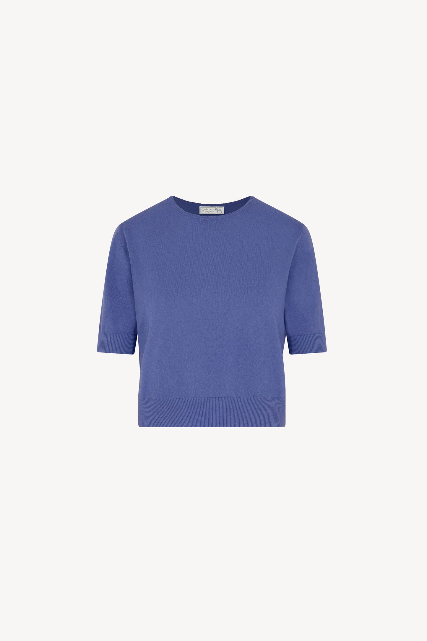 Cotton - Silk - Cashmere Crew Neck Half Sleeves