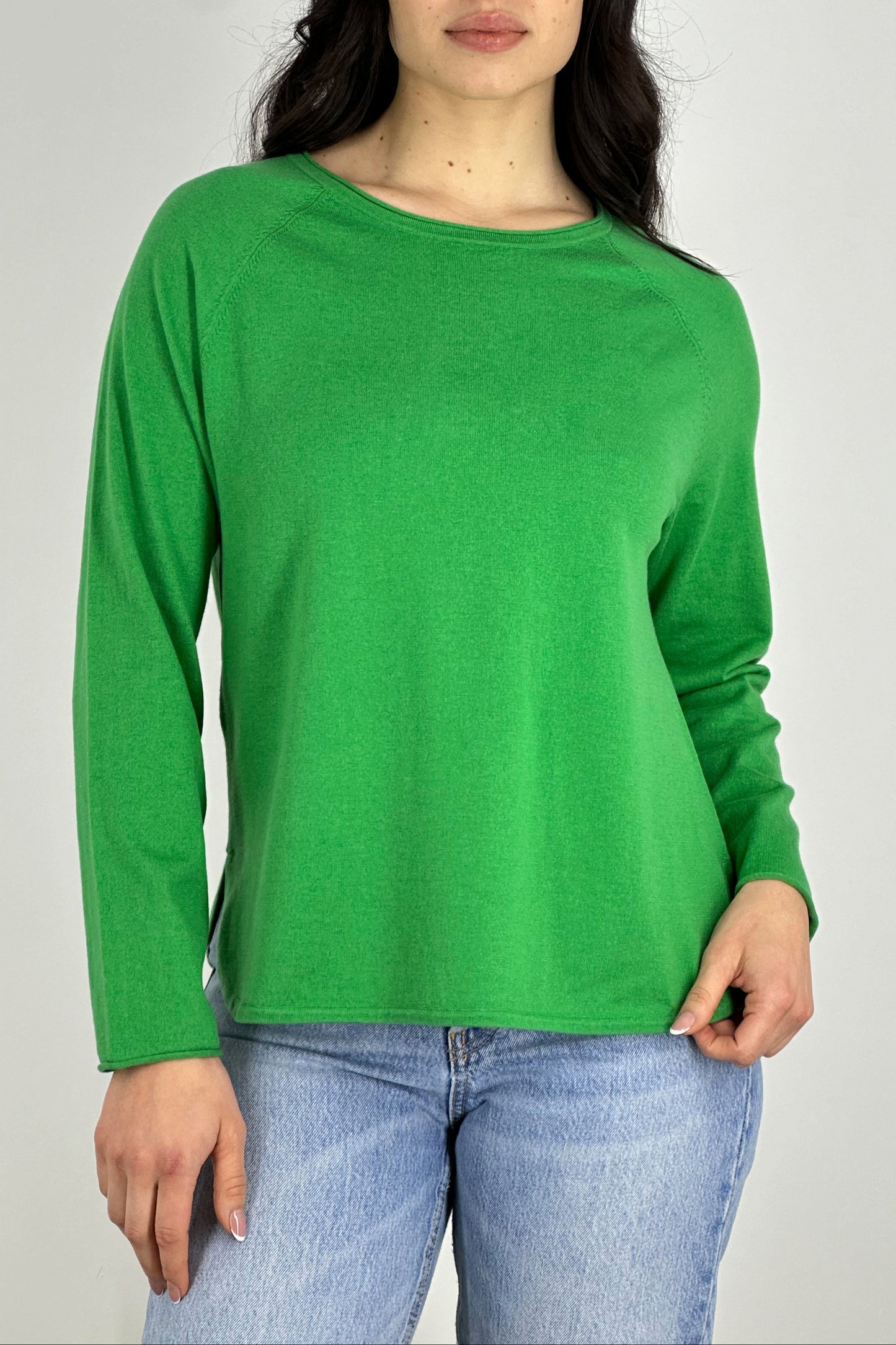 Cotton - Silk - Cashmere Rounded Sweater