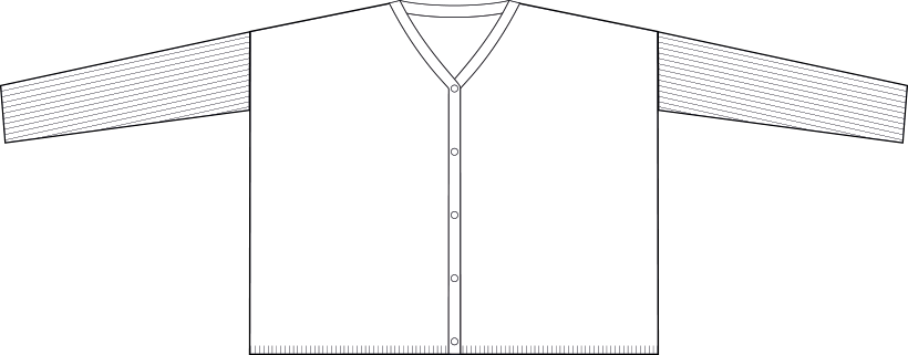 Cotton - Silk - Cashmere Cardigan Over