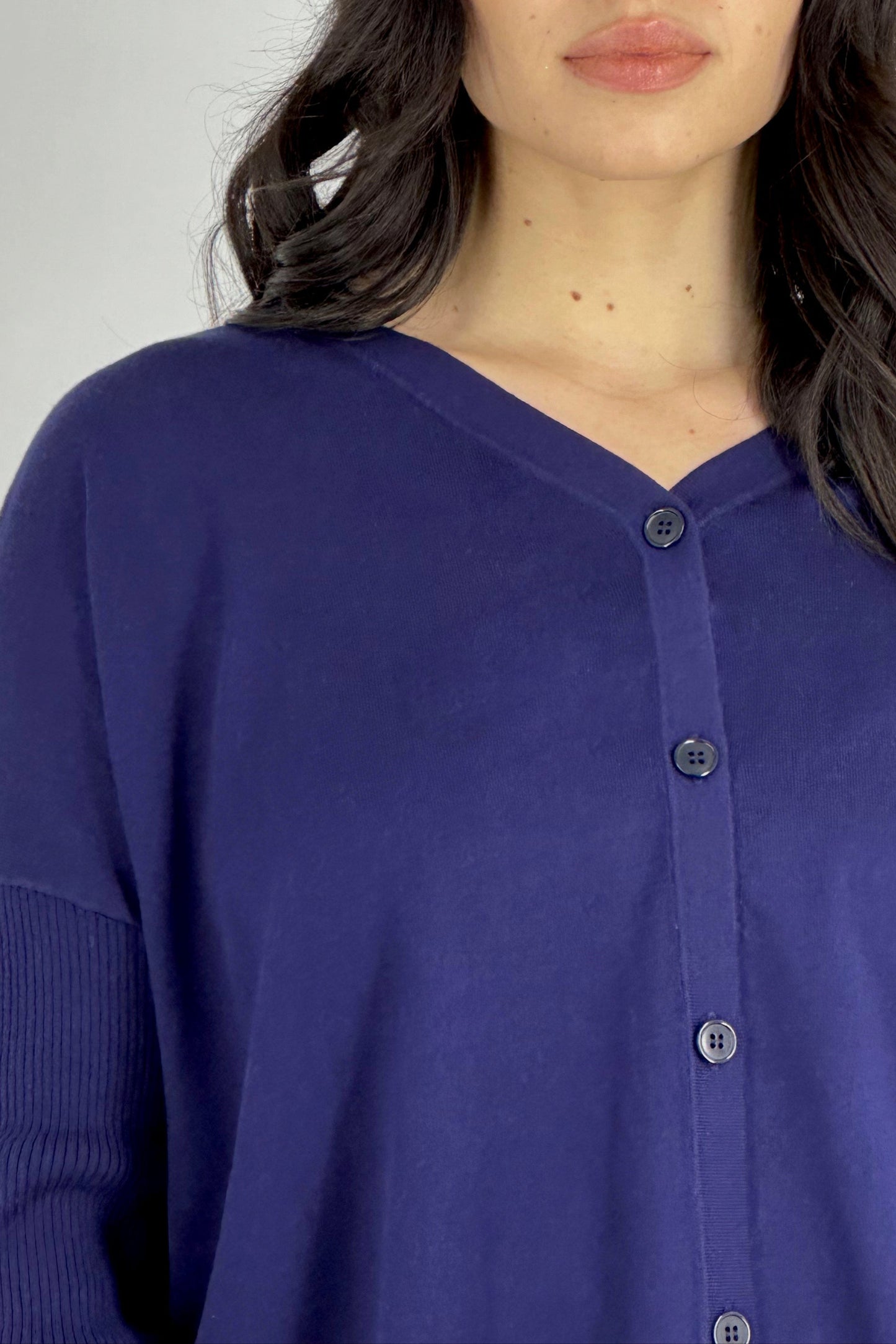 Cotton - Silk - Cashmere Cardigan Over
