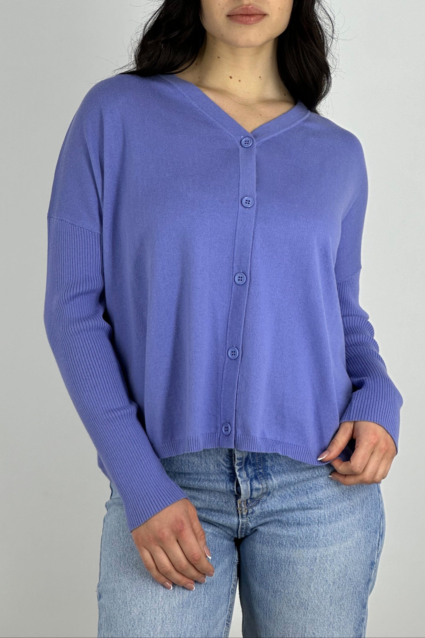 Cotton - Silk - Cashmere Cardigan Over
