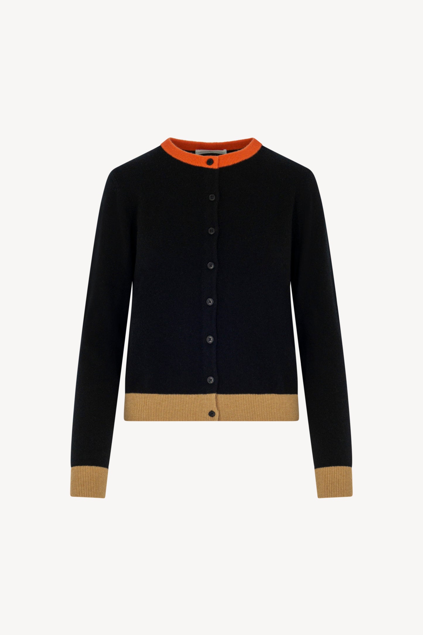 Pure Cashmere Crew Neck Cardigan