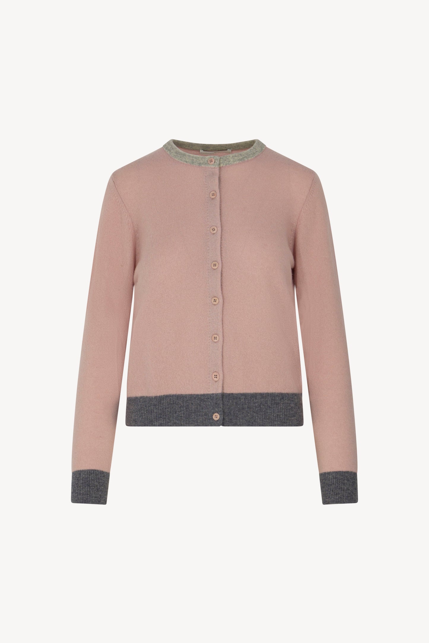 Pure Cashmere Crew Neck Cardigan