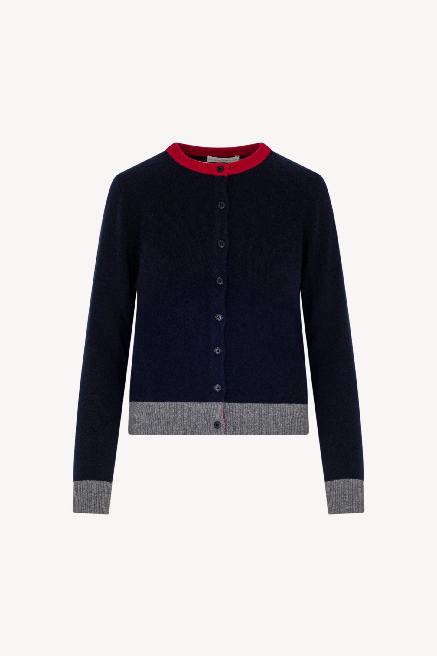 Pure Cashmere Crew Neck Cardigan