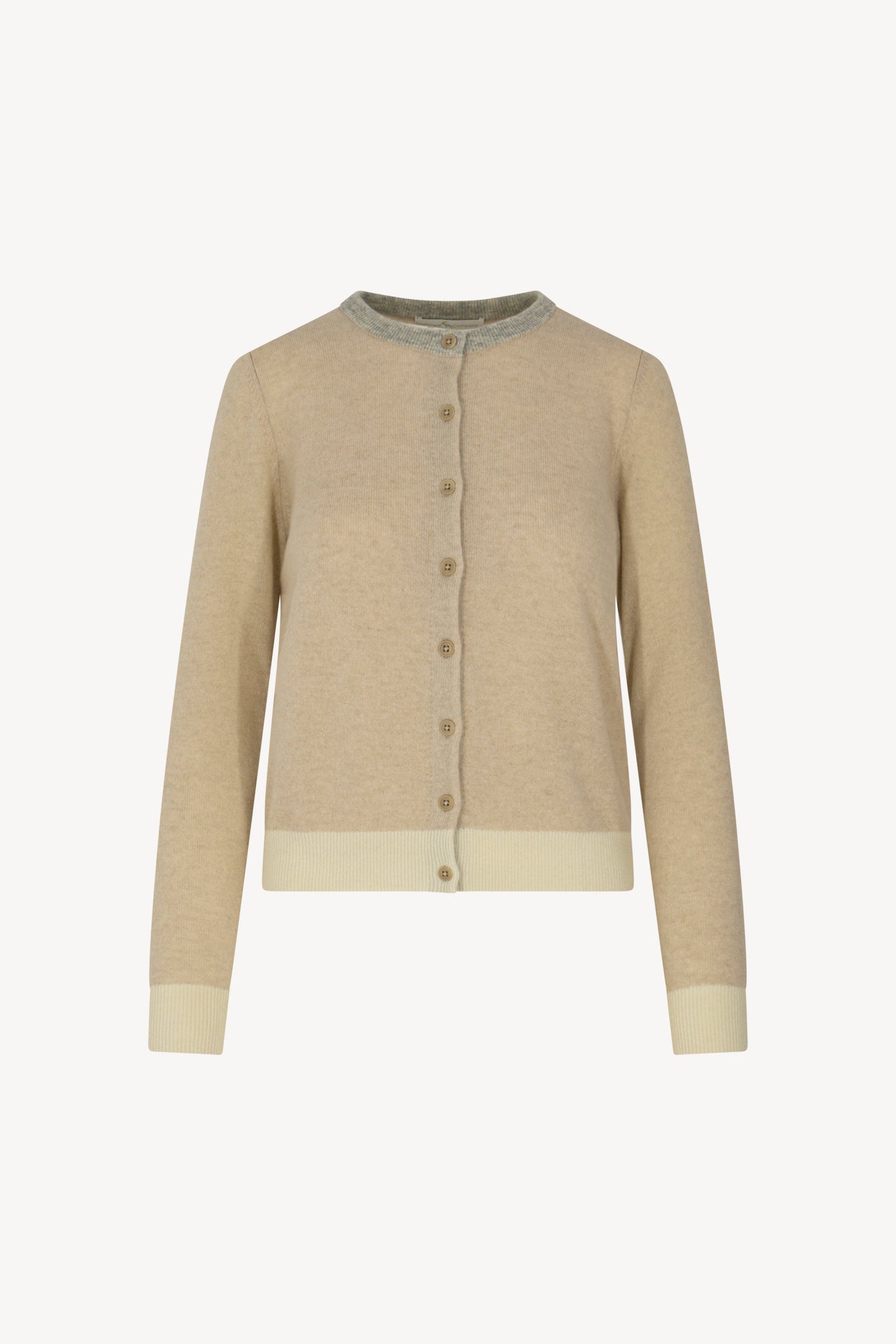 Pure Cashmere Crew Neck Cardigan