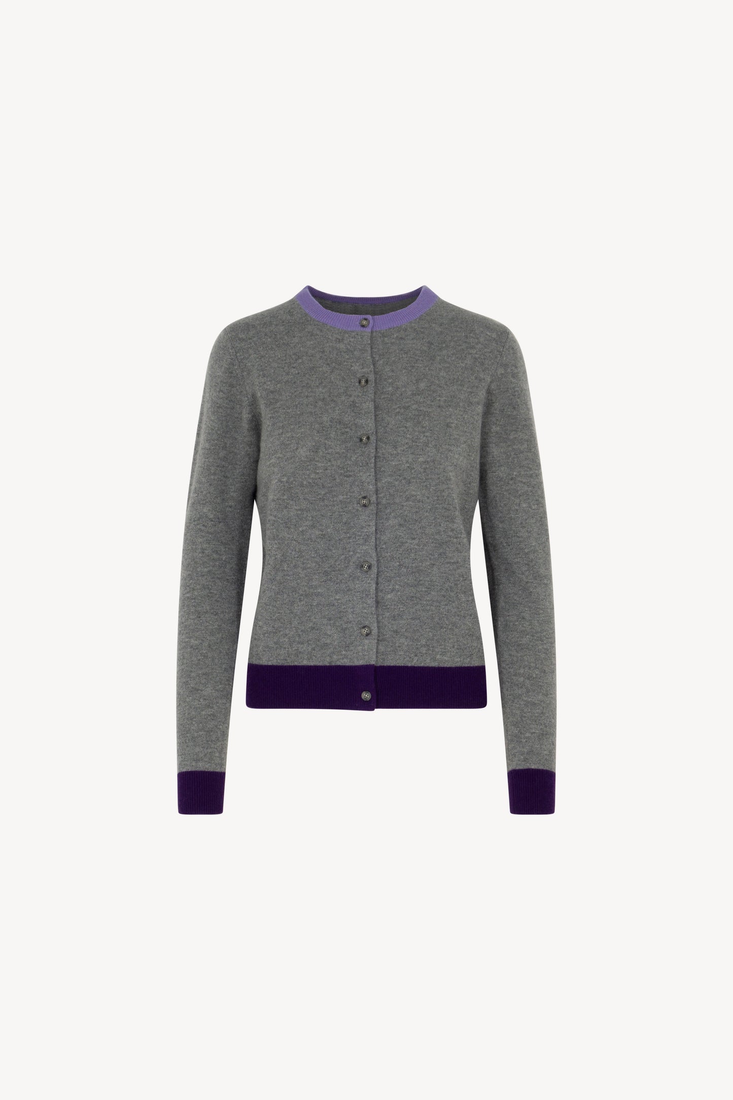Pure Cashmere Crew Neck Cardigan