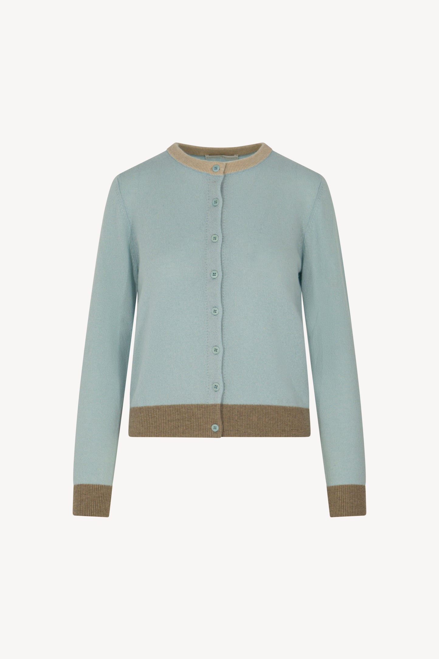 Pure Cashmere Crew Neck Cardigan