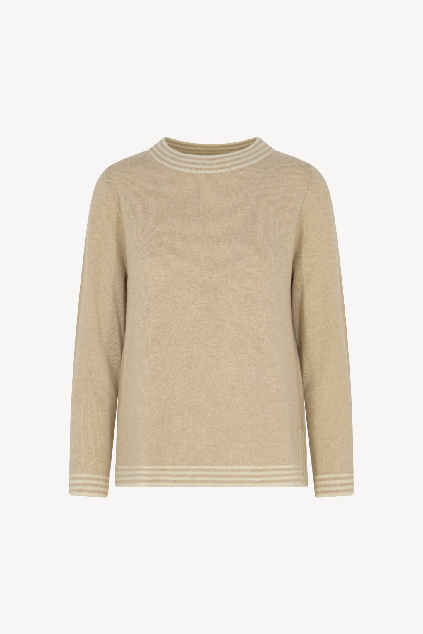 Pure Cashmere Striped Borders Sweater