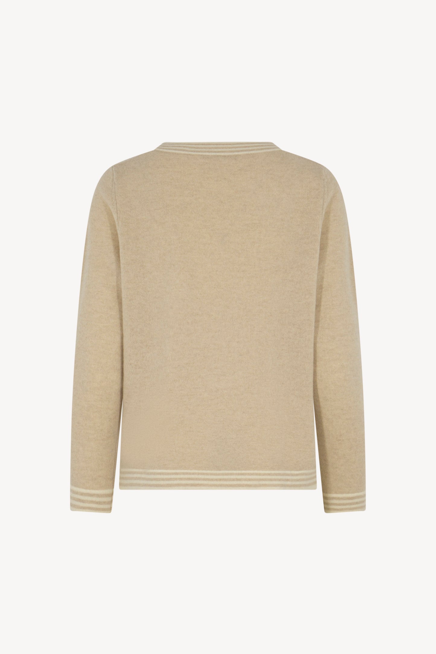 Pure Cashmere Striped Borders Sweater
