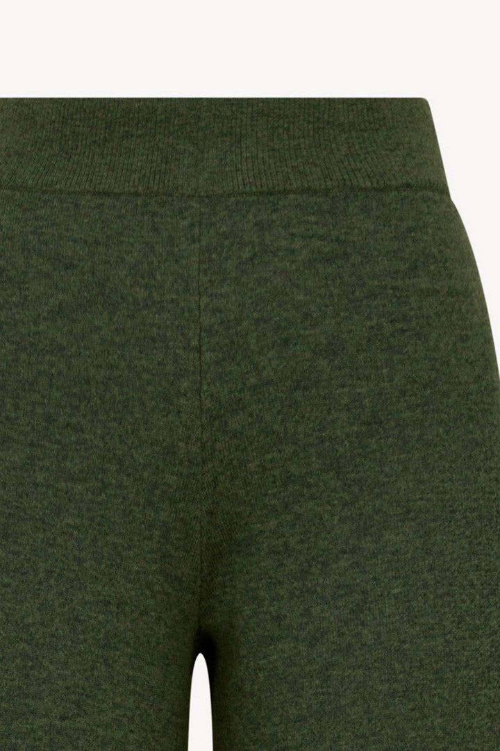 Pantaloni Ampi in Puro Cashmere Loden