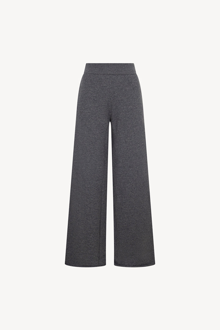 Pantaloni Ampi in Puro Cashmere Derby