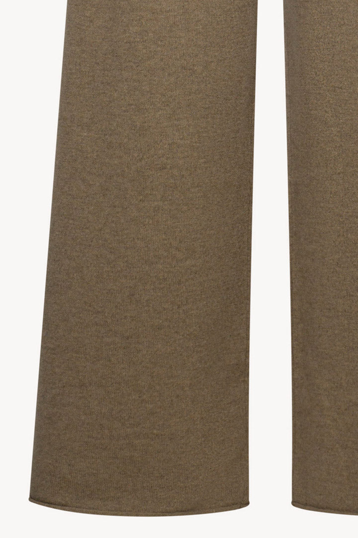 Pantaloni Ampi in Puro Cashmere Dune