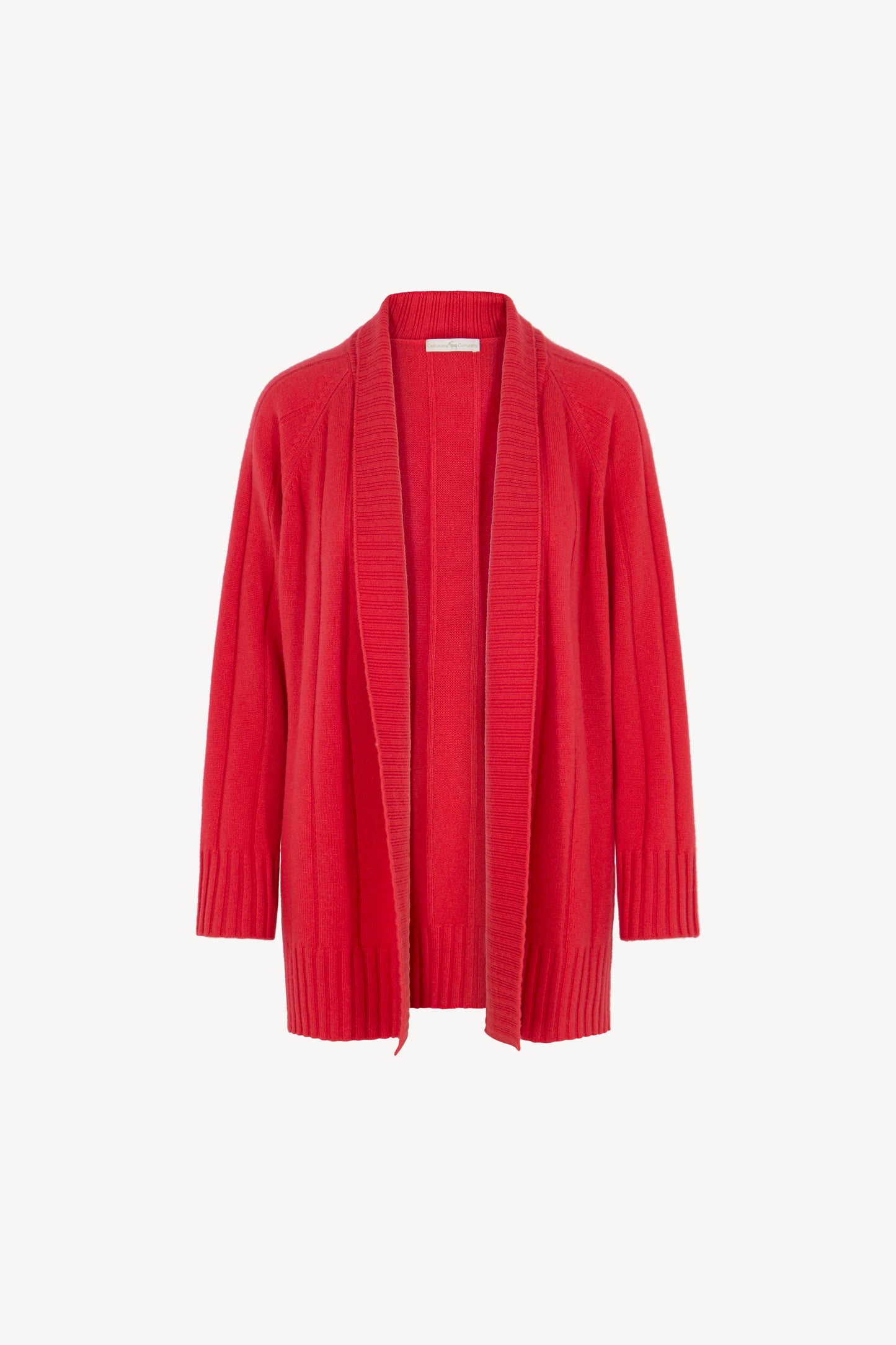 Pure Cashmere Wide Ribbed Cardigan