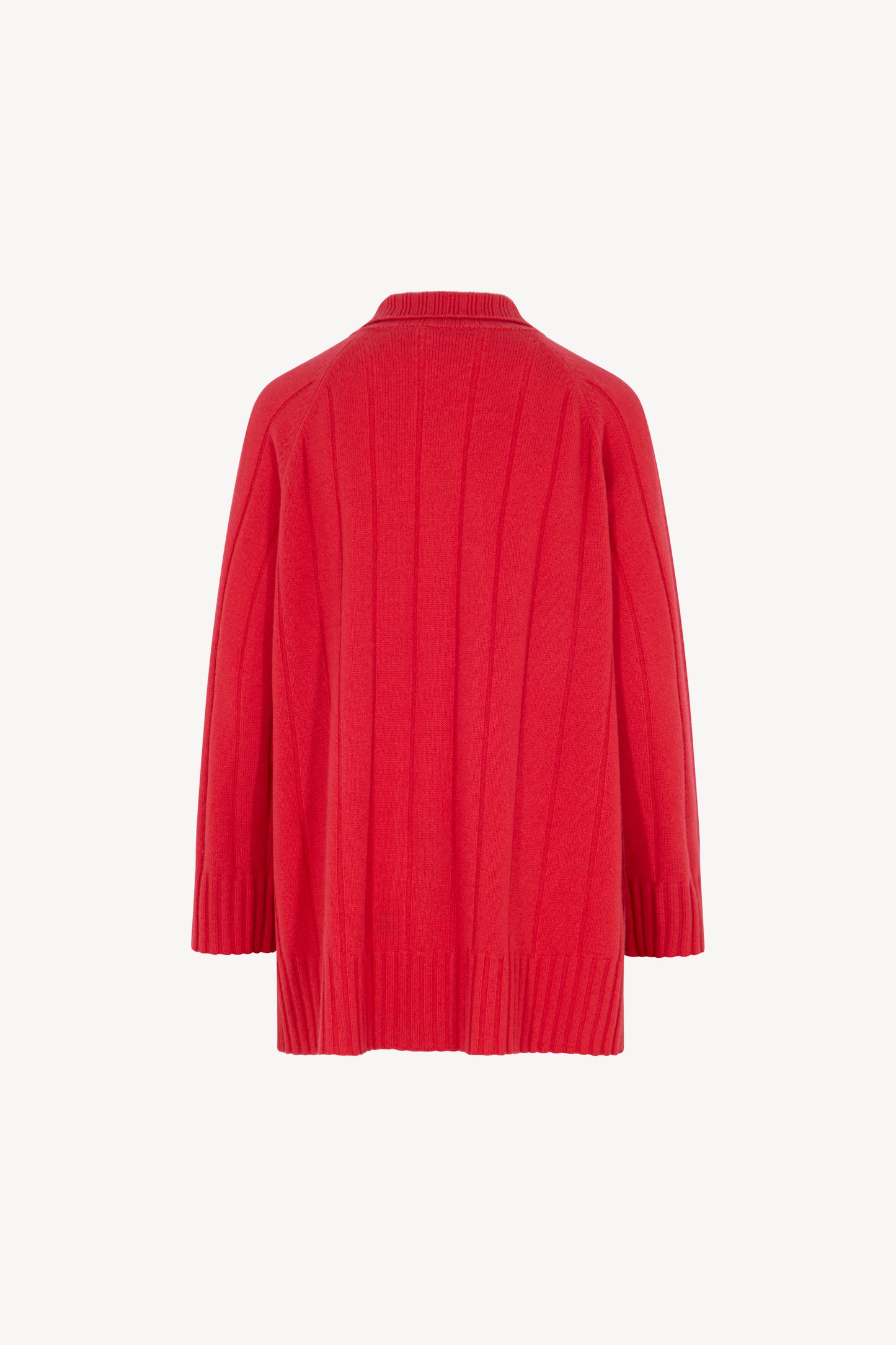 Pure Cashmere Wide Ribbed Cardigan
