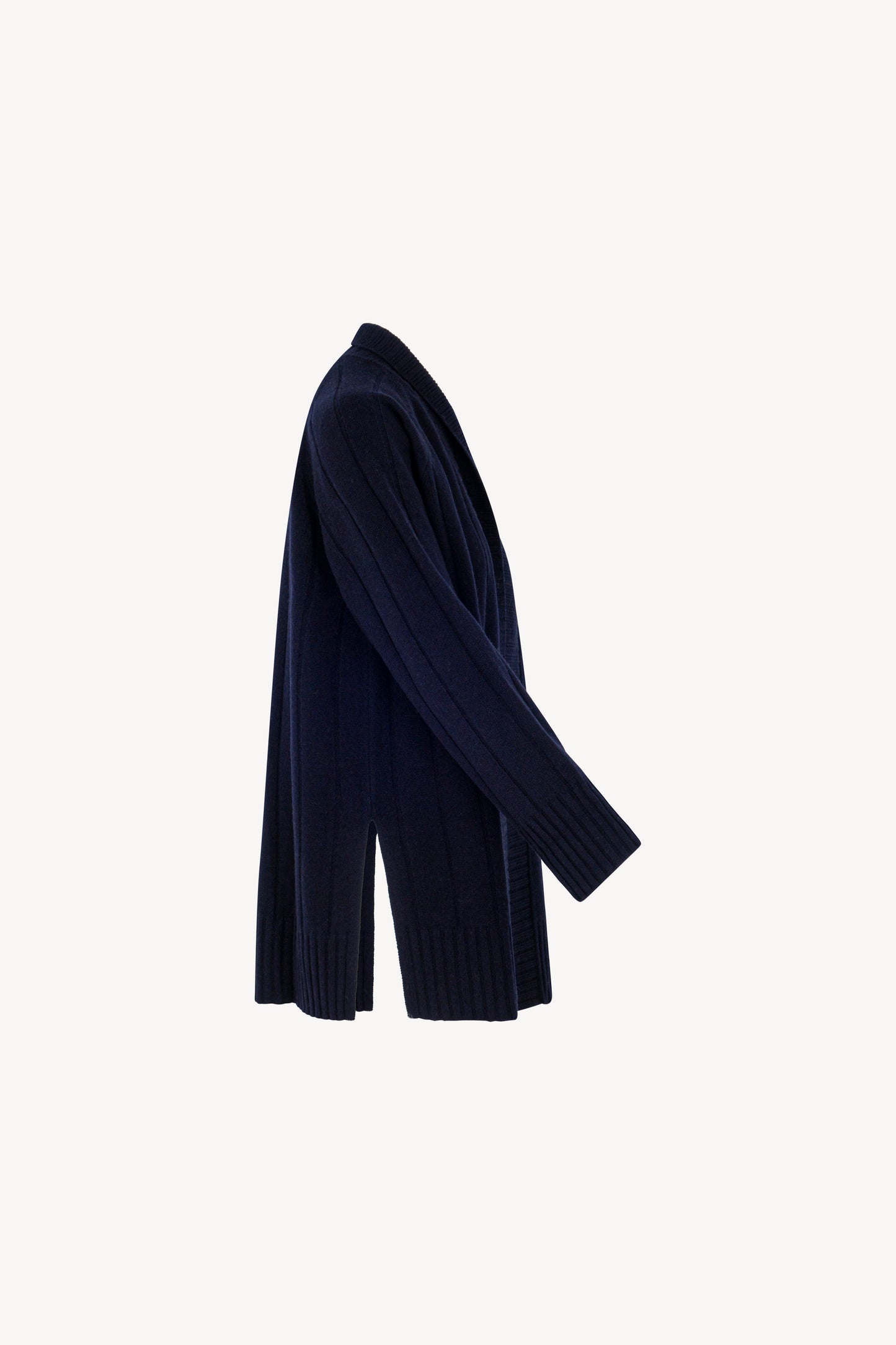 Pure Cashmere Wide Ribbed Cardigan