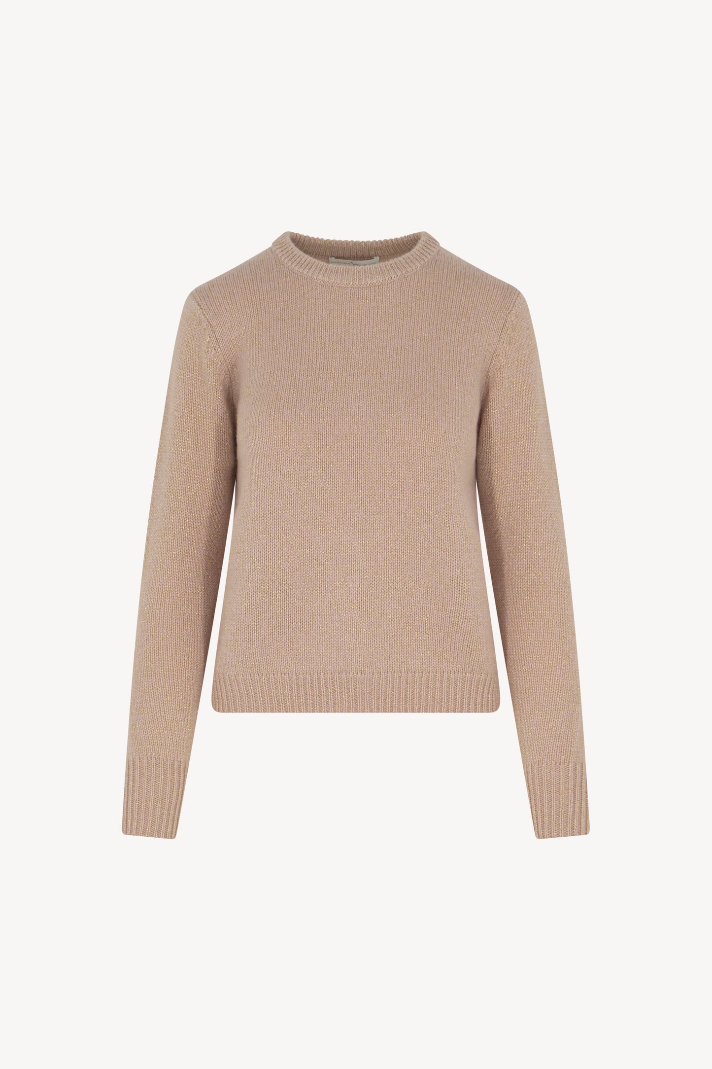Pure Cashmere Lurex Crew Neck Sweater