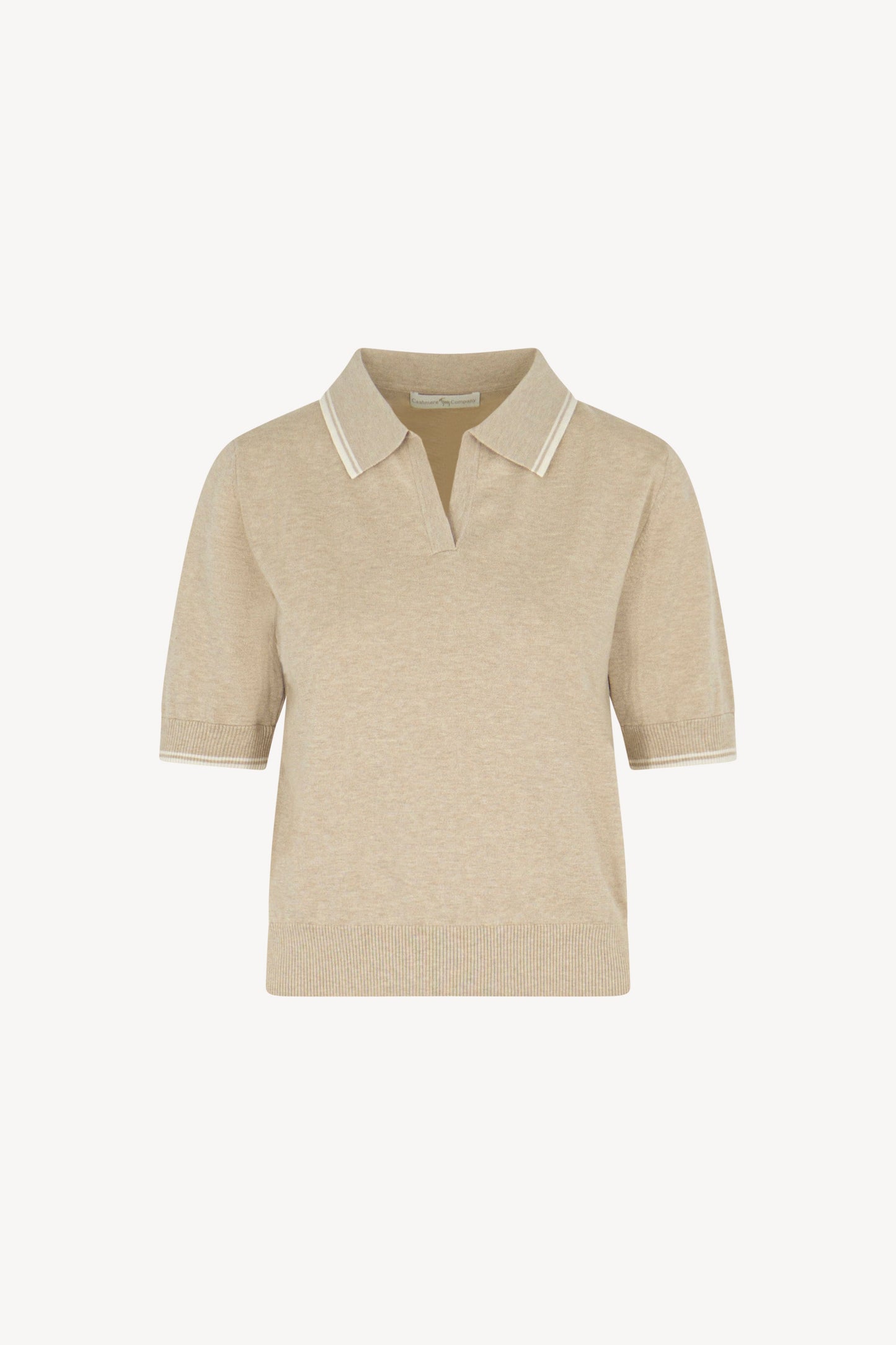 Polo mezza manica tinta unita Cotone - Seta - Cashmere