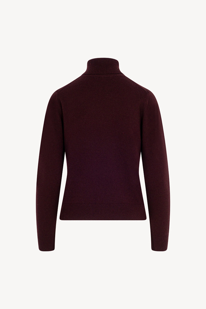Dolcevita con Spacchetto in Puro Cashmere Acero