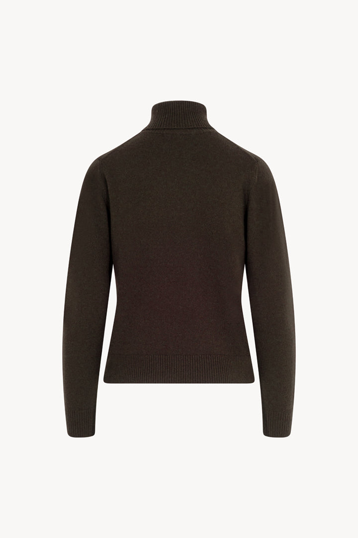 Dolcevita con Spacchetto in Puro Cashmere Mocha