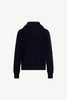 Felpa Donna con Cappuccio in Puro Cashmere Navy