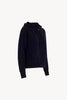 Felpa Donna con Cappuccio in Puro Cashmere Navy