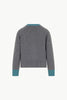 Cardigan con Bordi a Contrasto in Puro Cashmere Derby