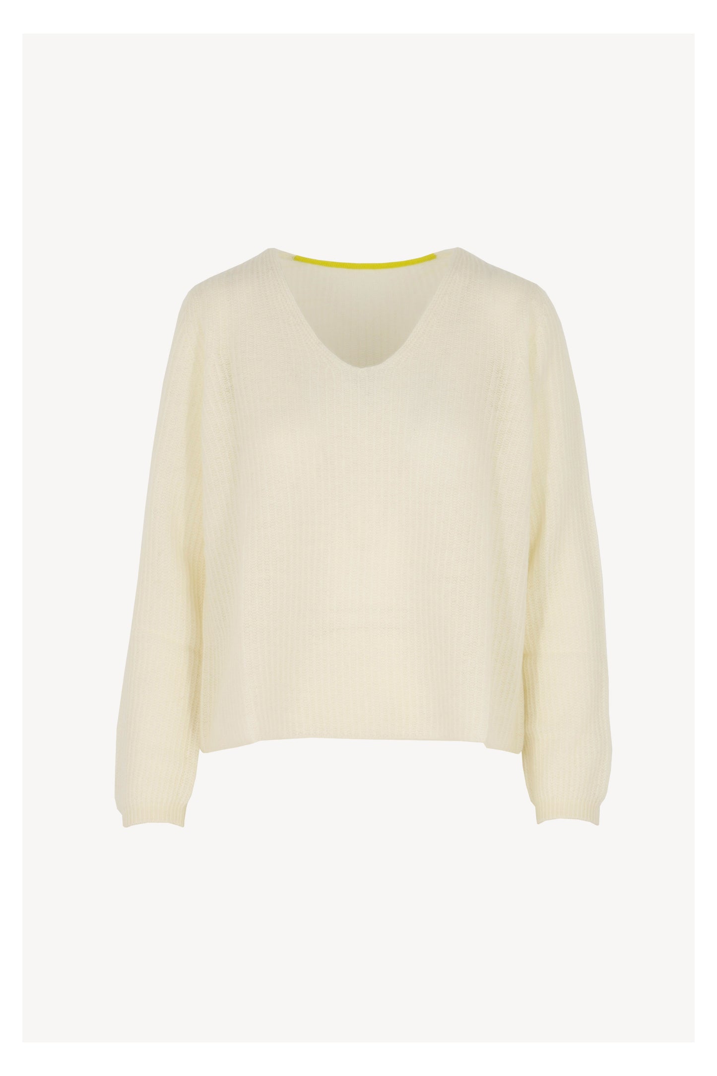 Pure Cashmere Ribbed V-Neck Sweater