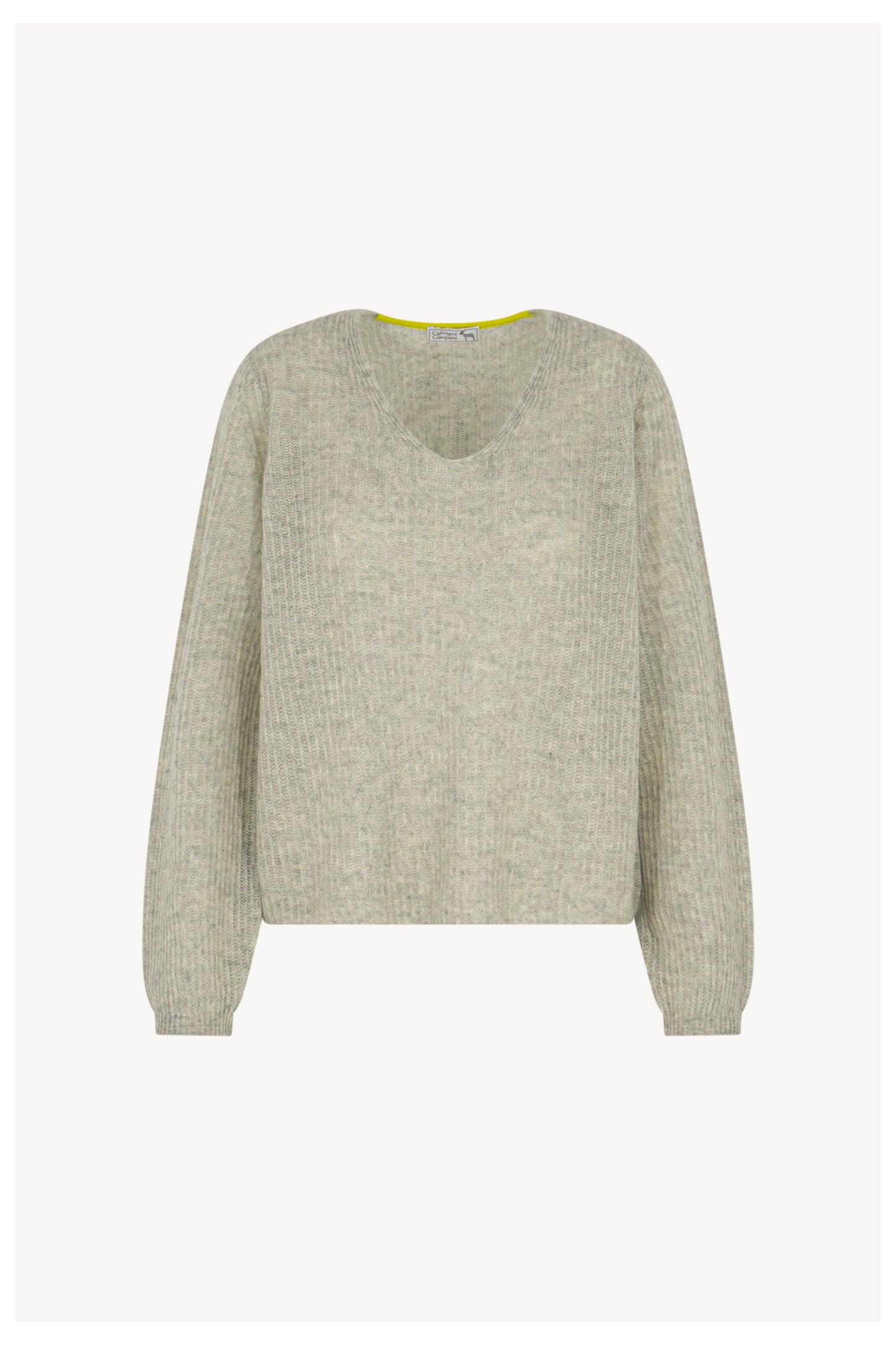 Pure Cashmere Ribbed V-Neck Sweater