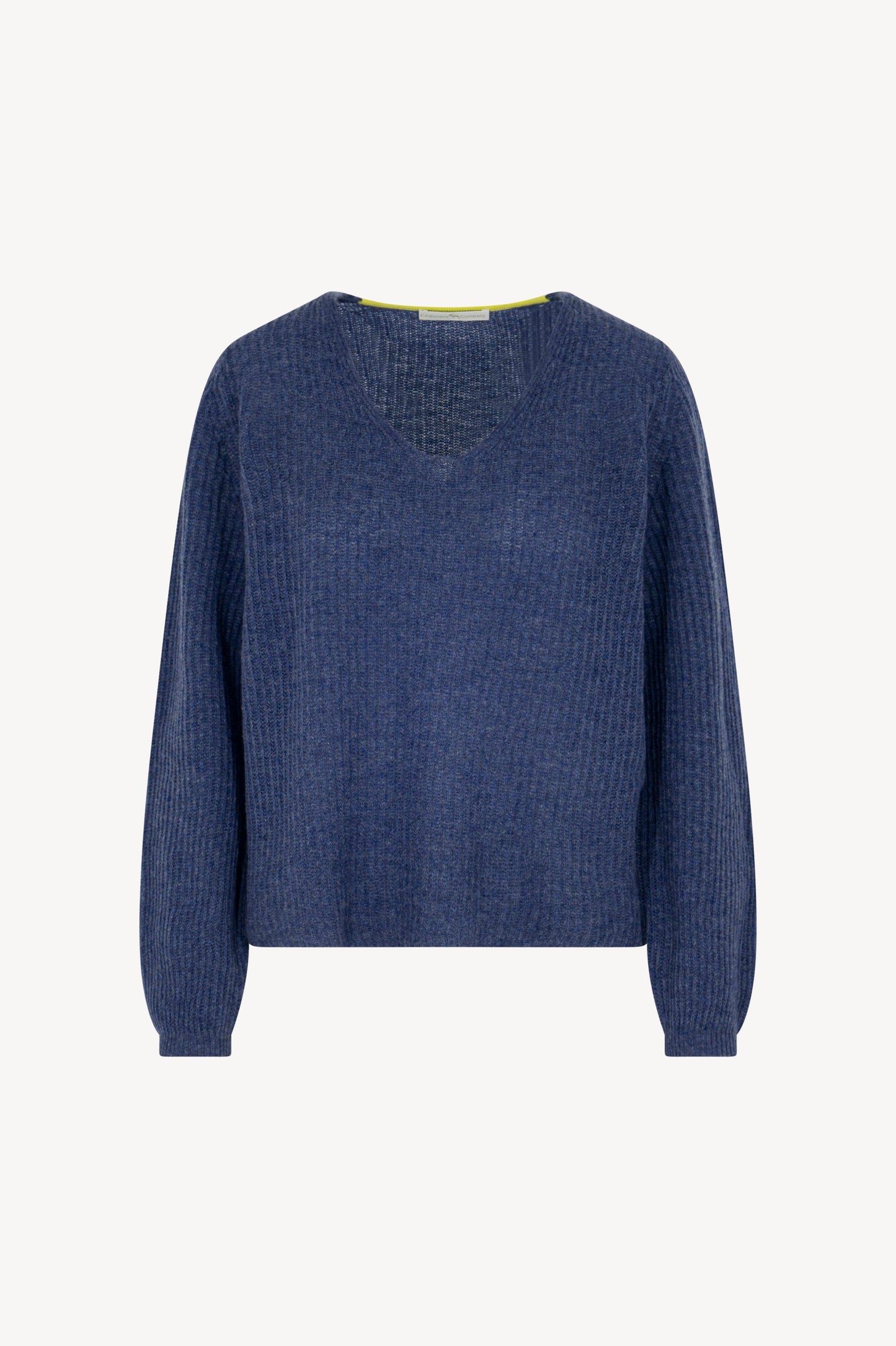 Pure Cashmere Ribbed V-Neck Sweater
