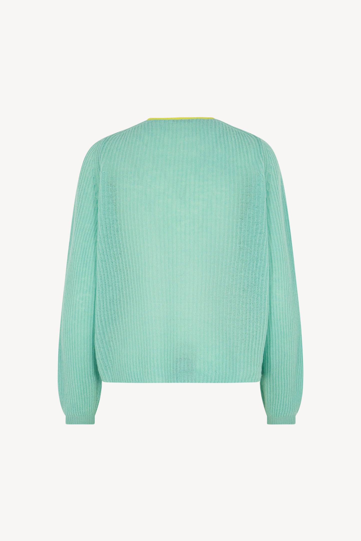 Pure Cashmere Ribbed V-Neck Sweater