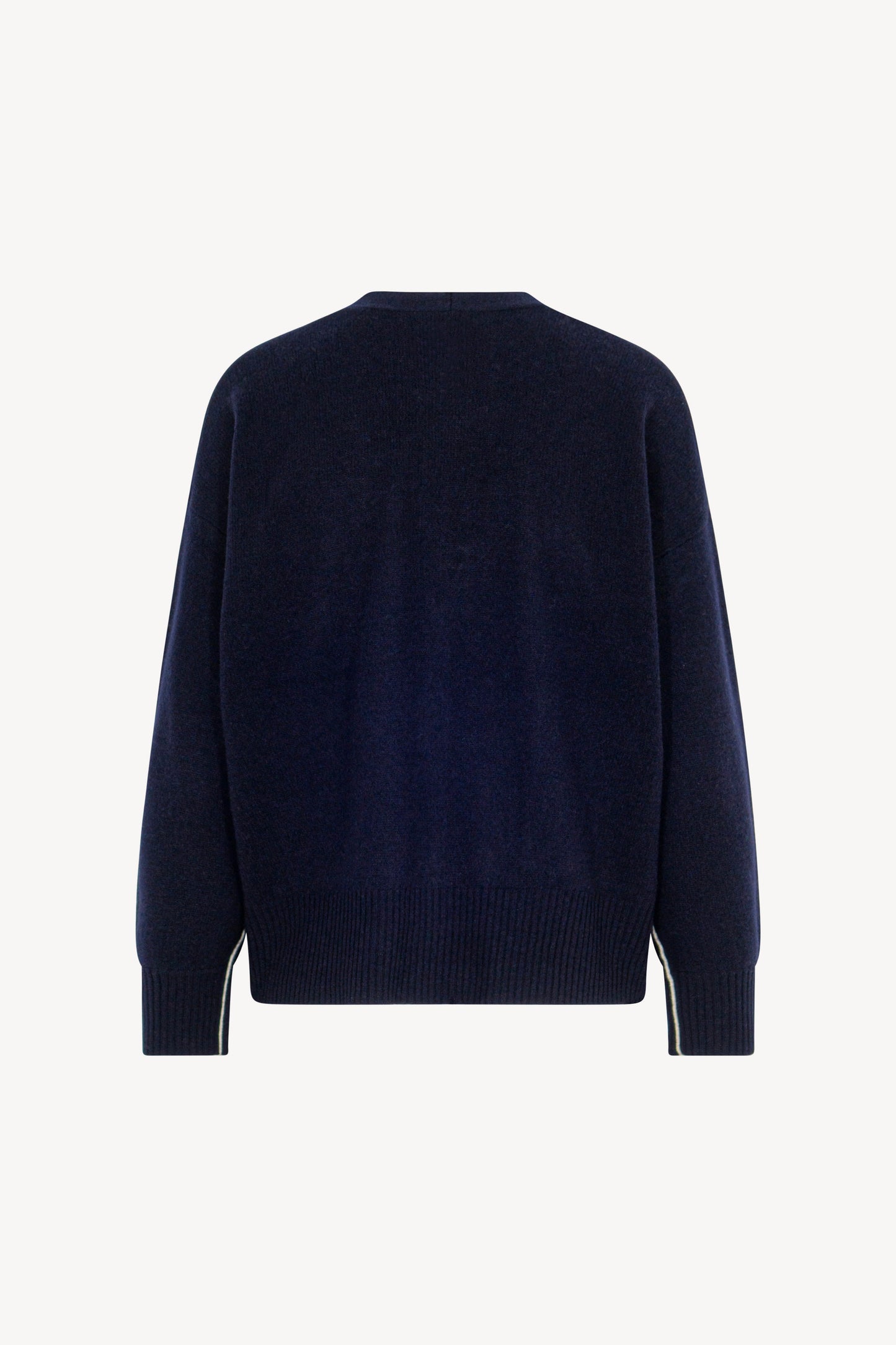 Cardigan bordo a contrasto Puro Cashmere