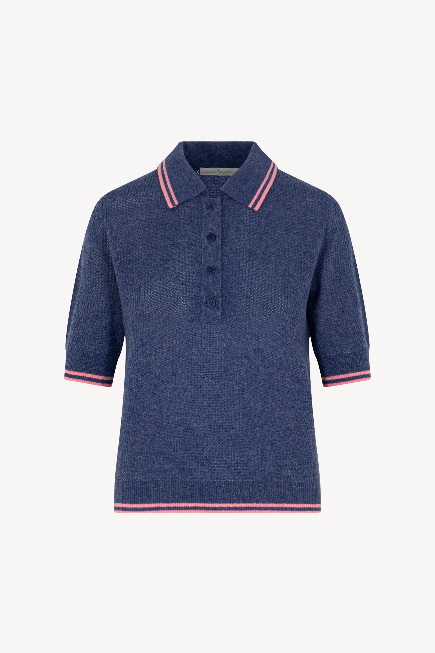 Polo rete mezza manica Puro Cashmere