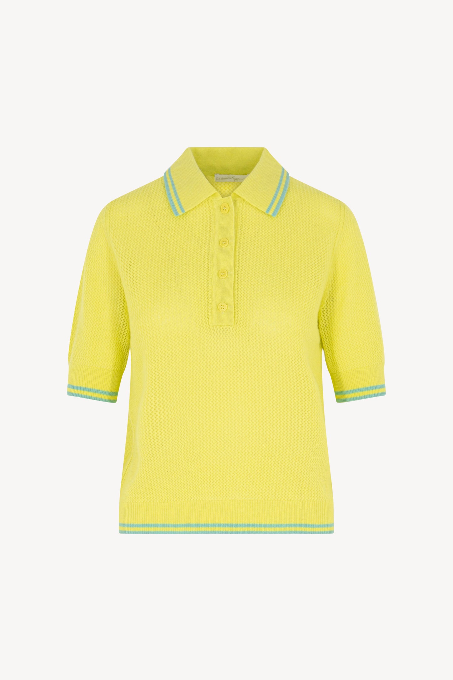 Polo rete mezza manica Puro Cashmere