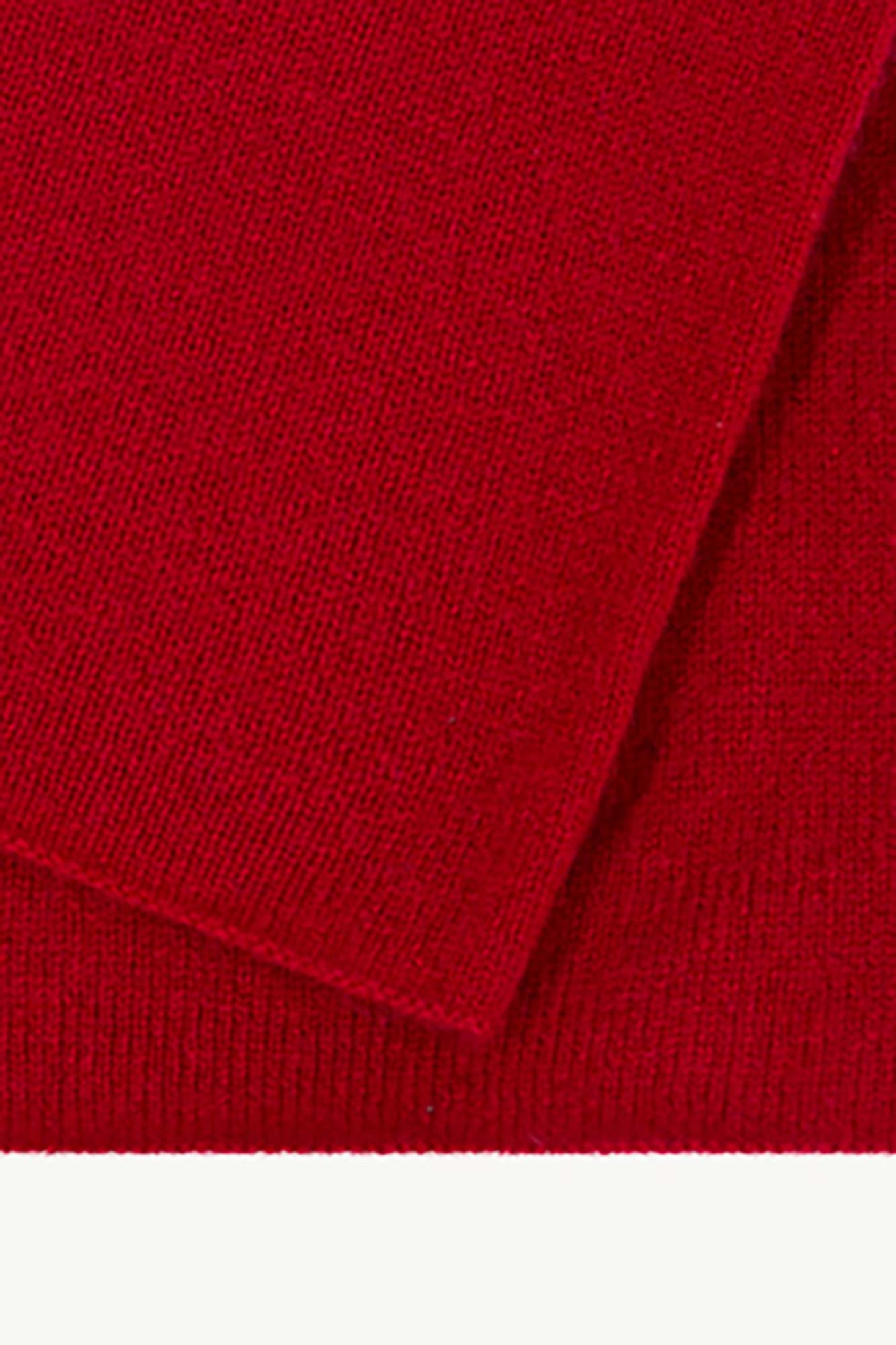 Scaldacollo Unisex in Puro Cashmere Rubino