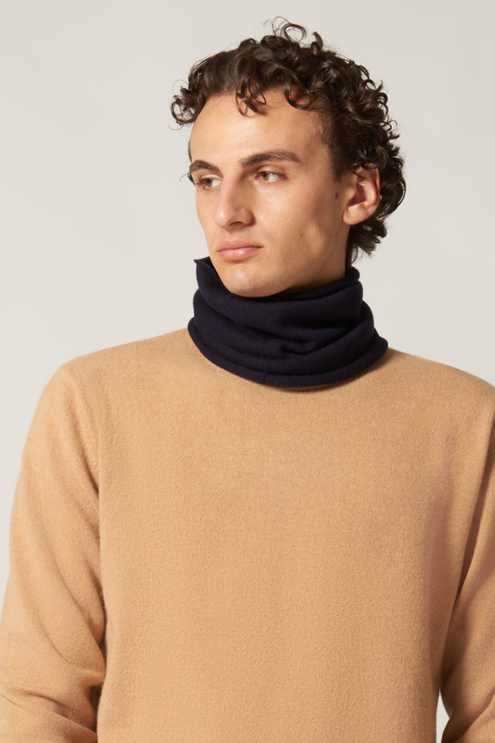 Scaldacollo Unisex in Puro Cashmere Notte