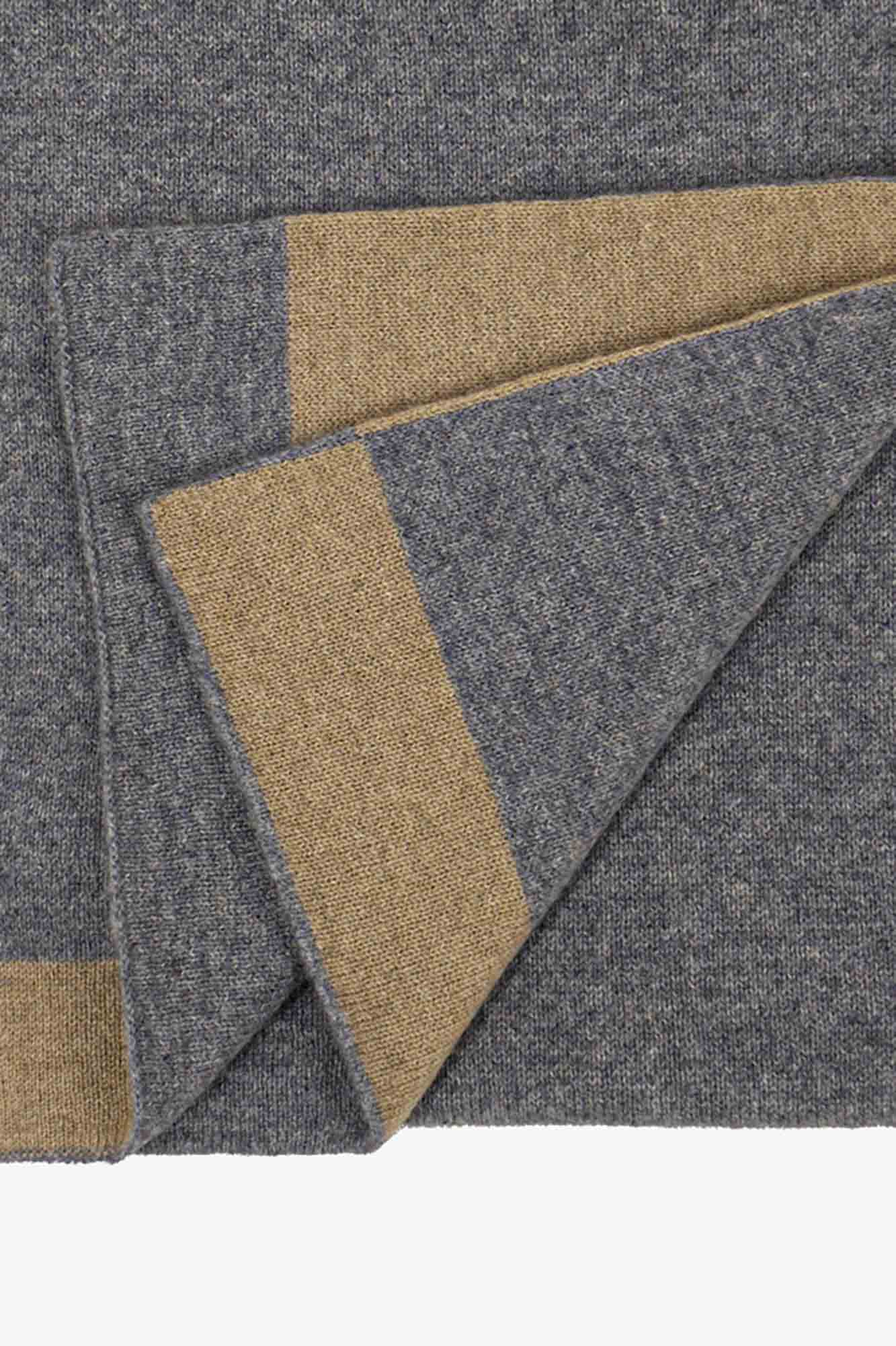 Sciarpa Tubolare Bicolore Unisex in Puro Cashmere Derby-Dune