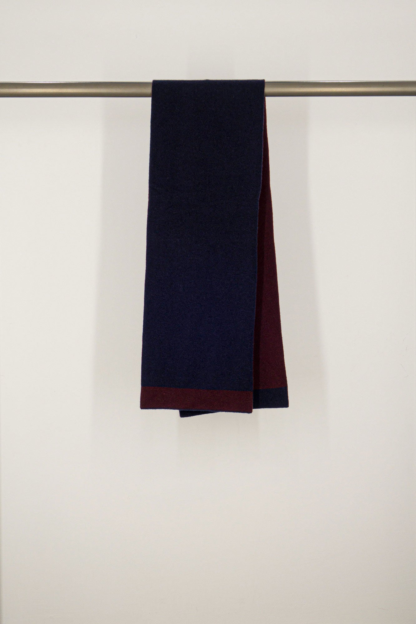 Sciarpa Tubolare Bicolore Unisex in Puro Cashmere Notte-Acero