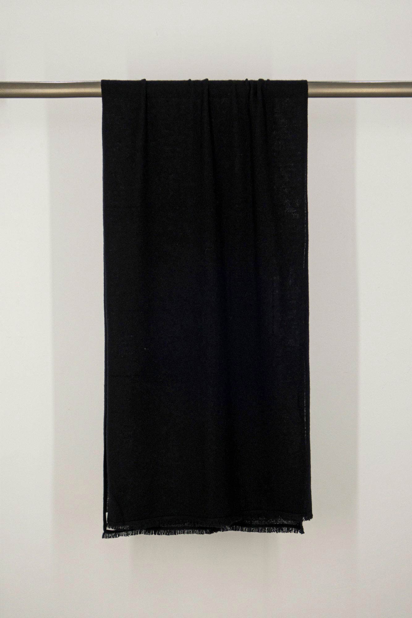 Stola Velo in Puro Cashmere Nero