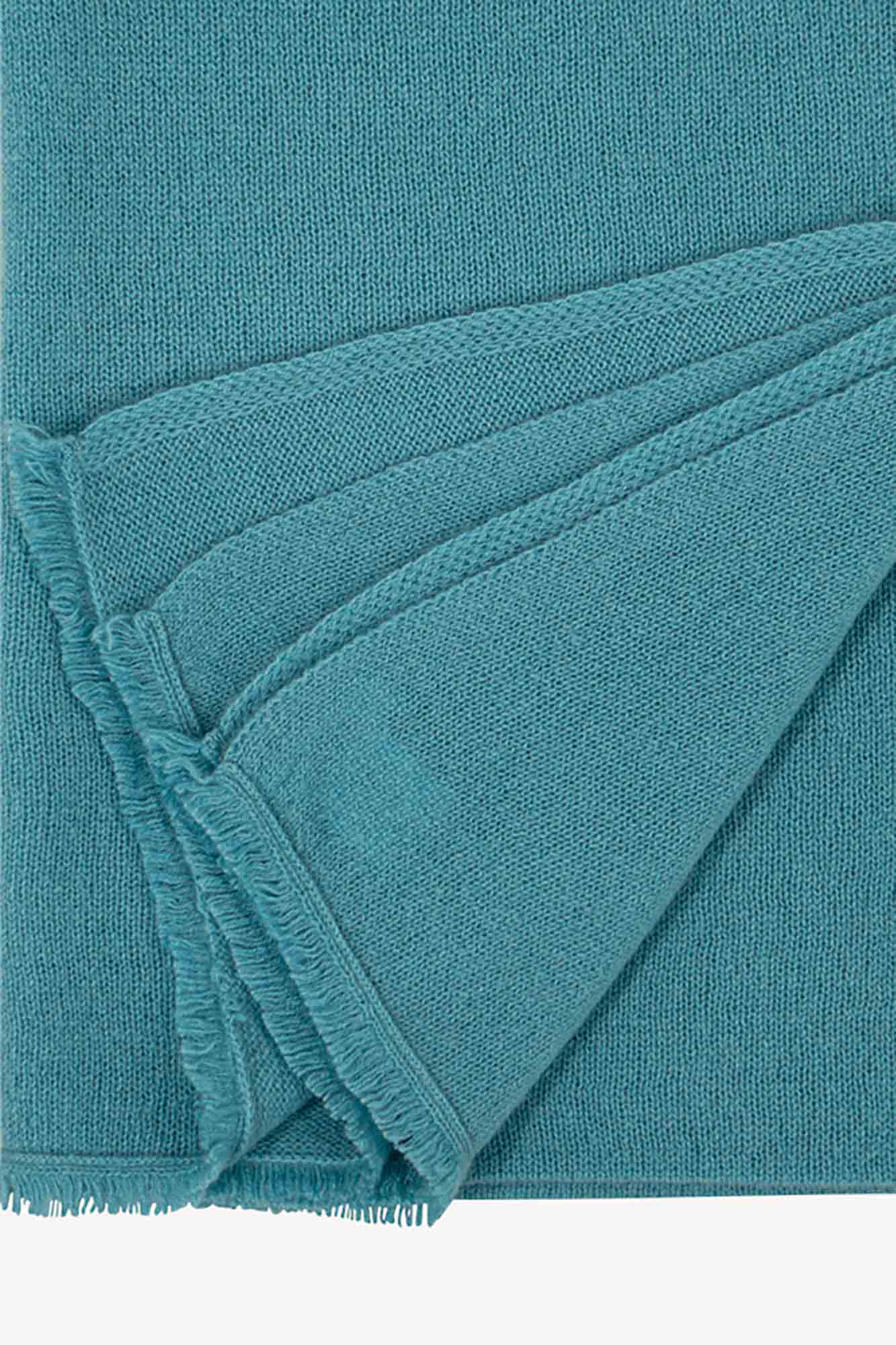 Stola Velo in Puro Cashmere Turchese