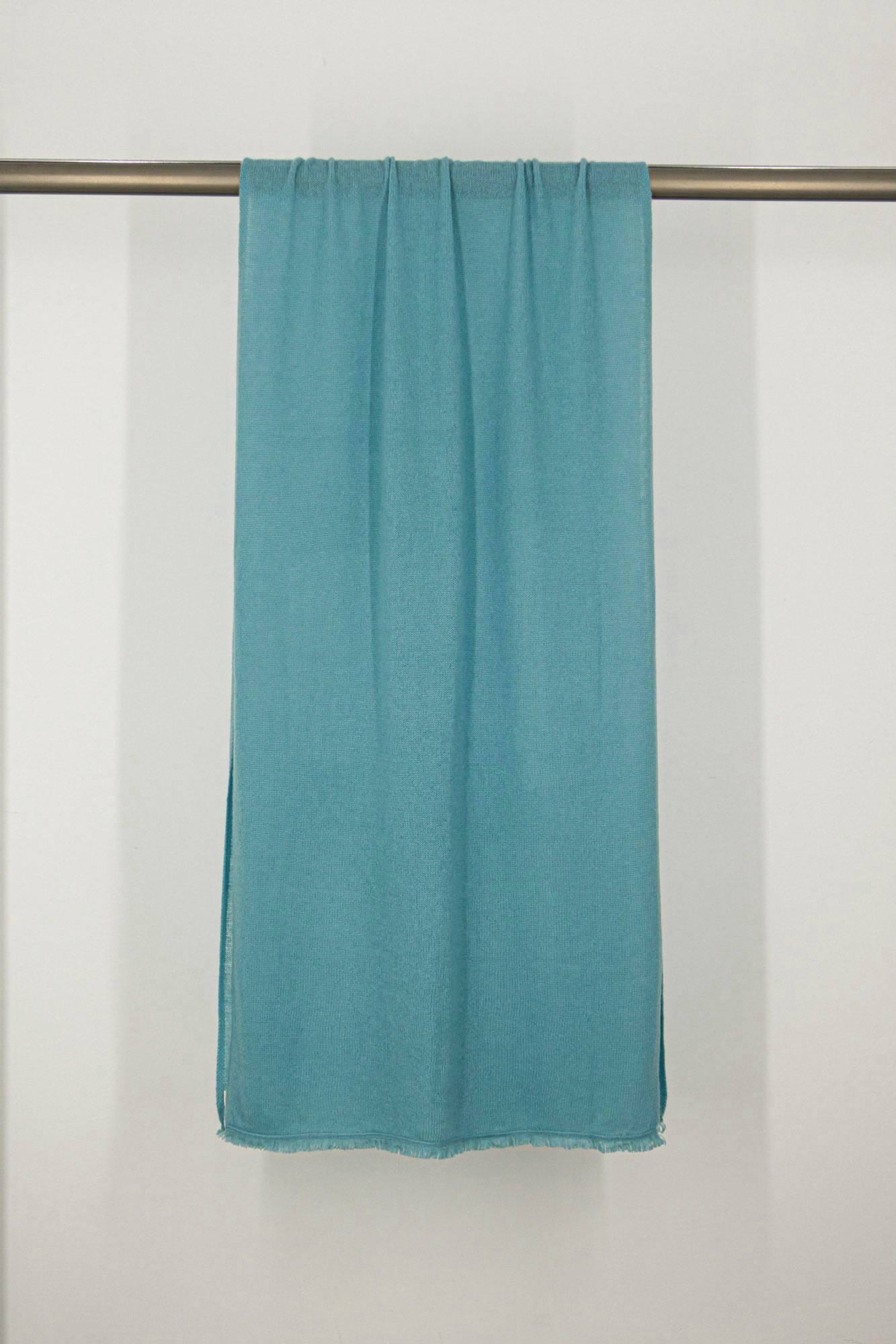 Stola Velo in Puro Cashmere Turchese