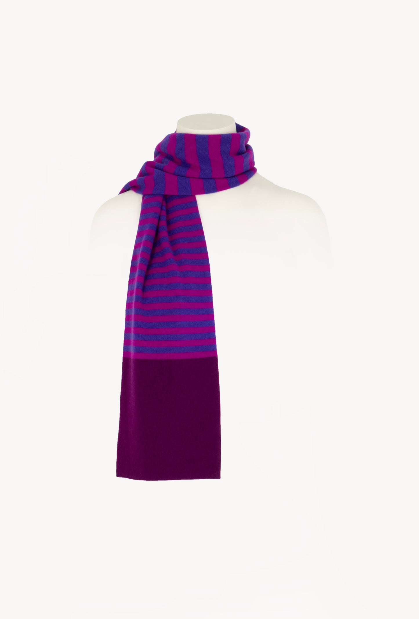 Sciarpa Velo Righe Puro Cashmere