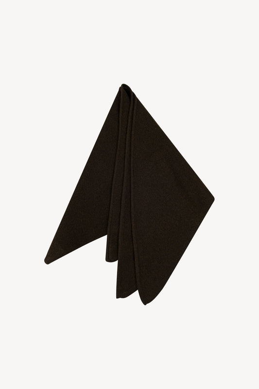 Sciarpa a Triangolo in Puro Cashmere Mocha