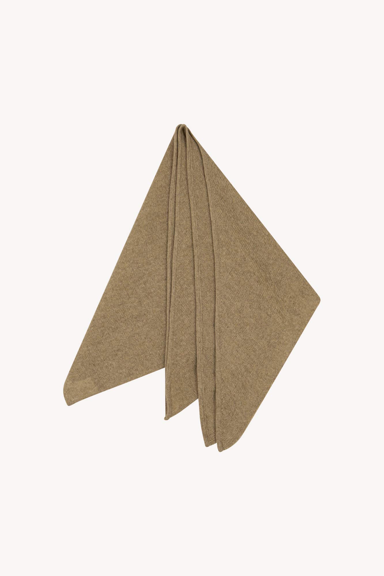 Sciarpa a Triangolo in Puro Cashmere Dune