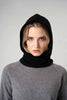 Scaldacollo con Cappuccio in Puro Cashmere Nero