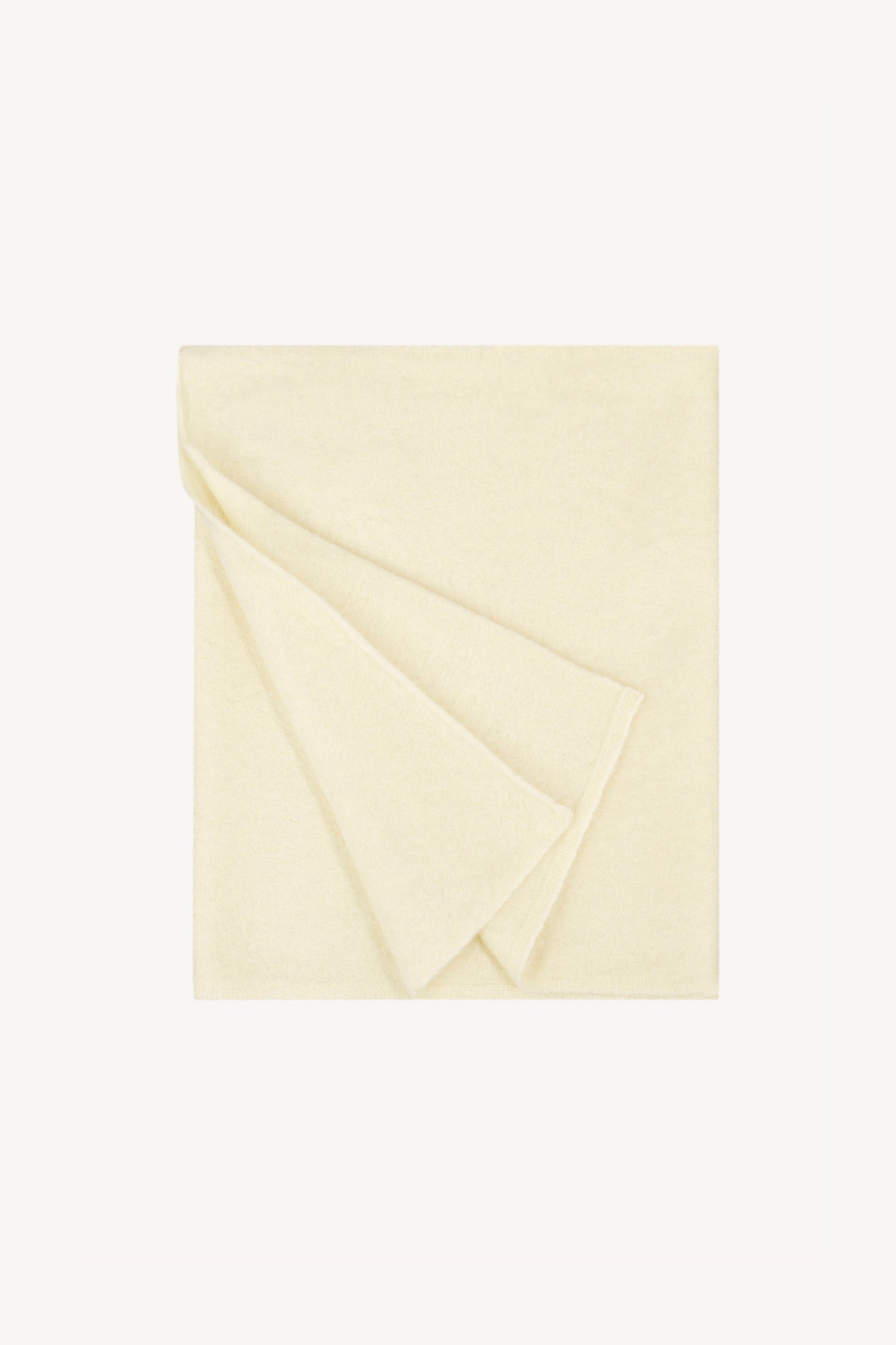 Sciarpa in Maglia Rasata in Puro Cashmere Spazzolato Latte