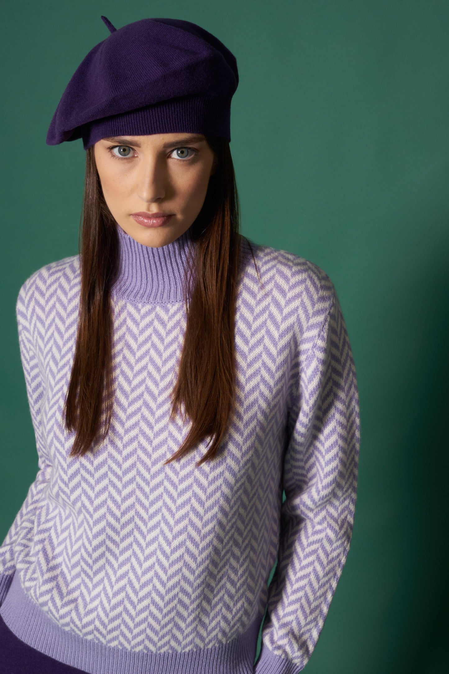 Pure Cashmere Women's Hooded Bomber Jacket