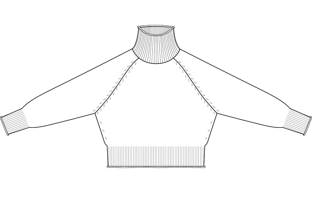 Maglia Dolcevita Cropped Puro Cashmere