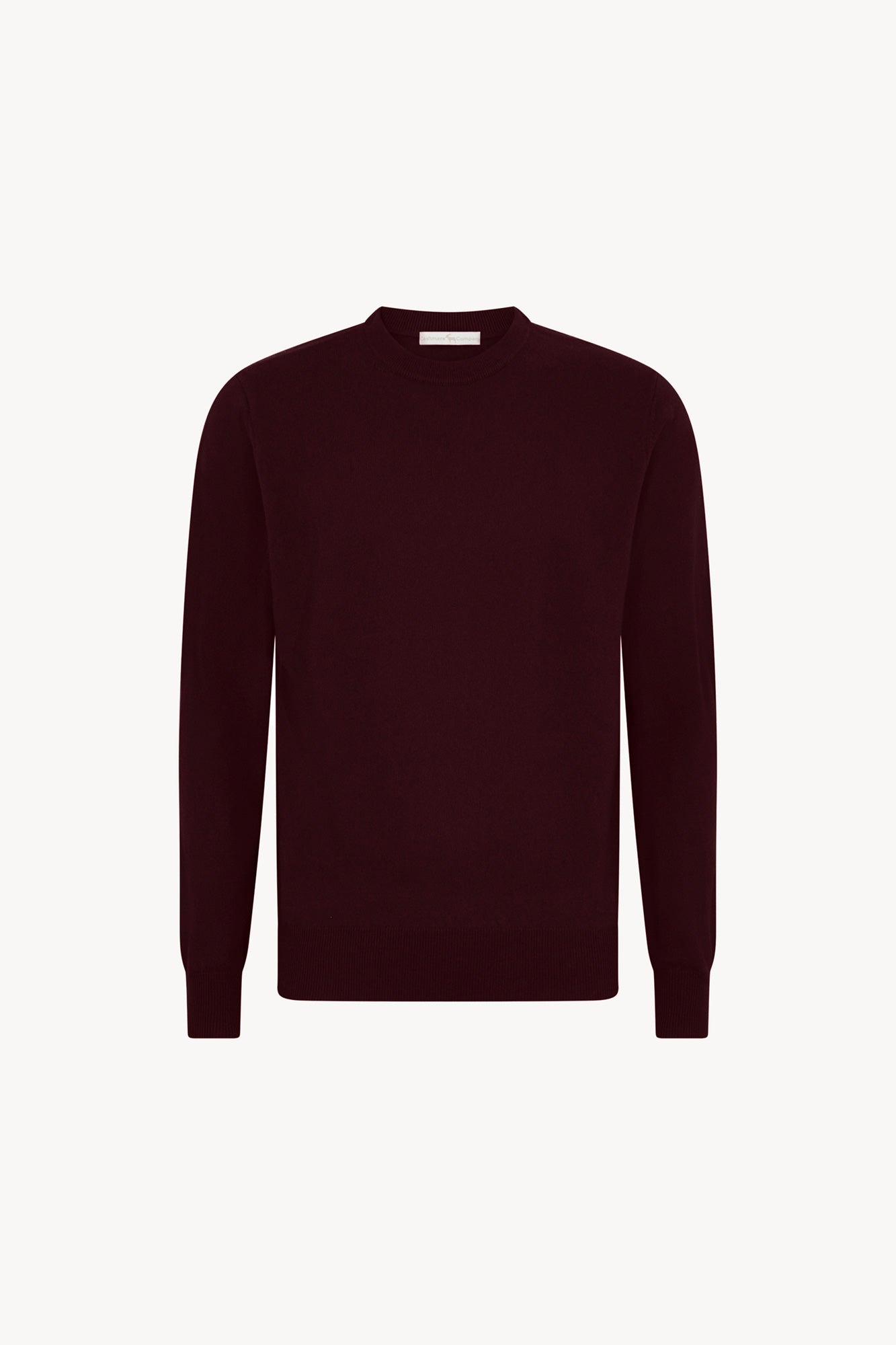 Maglia Girocollo in Puro Cashmere Acero